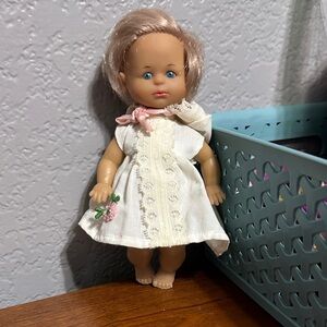 Vintage 7” Doll in cute outfit